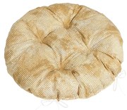 Bellatex Seat Adéla steppelt kerek Kígyóbőr barna40 x 40 cm
