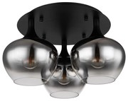 Globo 15548-3D - Felületre szerelhető csillár MAXY 3xE27/40W/230V fekete