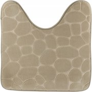 Fürdőszobaszőnyeg Wc-kivágással 45x50 Taupe