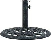 vidaXL zöld öntöttvas napernyőtalp 9 kg 40 cm