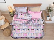 FRUITS szürke mikroszálas francia ágyneműhuzat Ágyneműhuzat mérete: 2 db 80 x 80 cm | 200 x 200 cm