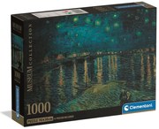 Művészet Starry Night Over the Rhône 1000 db-os Compact puzzle Clementoni