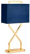 Elstead CROSS-TL - Asztali lámpa CROSS 1xE27/60W/230V arany/kék