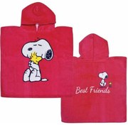 Snoopy Best Friend strand törölköző poncsó 50x100 cm