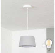 Brilagi - LED függeszték kábelen CERIA 1xE27/40W/230V Ø 25 cm szürke