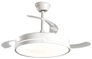 Aigostar - LED Dimmelhető mennyezeti ventilátor LED/36W/230V 2700-6500K + távirányító fehér