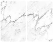 Edzett üveg tűzhely fedőlap szett 2 db-os 30x52 cm Marble – Wenko