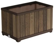 Keter Deco téglalap alakú virágcserép, diófa