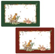 Forest Dream őszi Műanyag tányéralátét kétoldalas 45x30 cm
