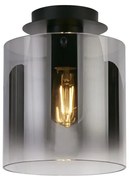 Searchlight 88911-1BK - SWEDEN mennyezeti lámpa 1xE27/60W/230V, átm. 22 cm, fekete/füst