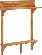 vidaXL tömör akácfa erkély bárasztal 90 x 37 x 122,5 cm