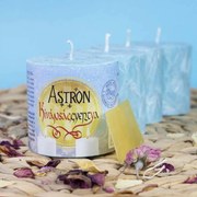 Astron Kívánsággyertya 4x – Henger 5,5 cm - családi csomagolás - türkizkék (T1)