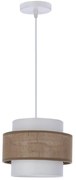 Csillár zsinóron JUTA 1xE27/40W/230V barna/fehér