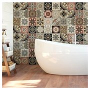 Wall Stickers Tiles Piura 24 db-os falmatrica szett, 10 x 10 cm - Ambiance