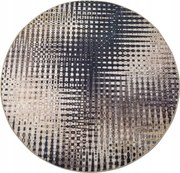 Kerek szőnyeg Fusion 140 cm bézs/fekete
