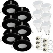 Szemes halogén lámpatest Fürdőszobai Alátét IP44 Led izzó GU10 7W semleges