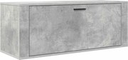 vidaXL betonszürke szerelt fa fali cipőszekrény 100x35x38 cm