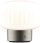 LED Dimmelhető érintős asztali lámpa LATTE LED/1,8W/5V USB 2000 mAh króm/fehér