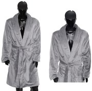 Queen szürke mikroszálas fürdőköpeny TiaHome - M