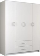 ROMANA 160 gardróbszekrény, fehér