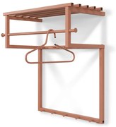 Lazacszínű fém fali fogas polccal 76 cm Rizzoli – Spinder Design