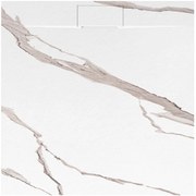Zuhanytálca Bazalt CARRARA WHITE 90x90