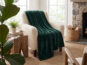 Mikroszálas takaró SOFT, sötétzöld Méret: 160 x 200 cm