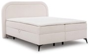 Fehér ágyneműtartós boxspring ágy 180x200 cm Ornes – Ropez