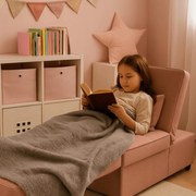 Ágyazható Fotel Rózsaszín Színben. IBERIS 67 cm