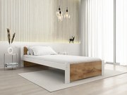 IKAROS ágy 90 x 200 cm, artisan tölgy/fehér Ágyrács: Ágyrács nélkül, Matrac: Matrac nélkül