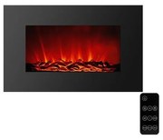 LED Fali elektromos kandalló fűtéssel LED/2000W/230V 56x88 cm