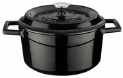 LAVA Metal Öntöttvas edény, átmérő 20 cm, fekete,2,6 l