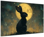 Kép - Nyúl és hold (90x60 cm)