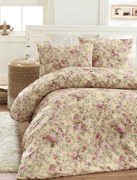 Sicilia krém pamut ágyneműhuzat TiaHome - 2x Párna 90x70cm, 1x Paplan 200x220cm