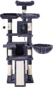 Feandrea XXL macskafa, 168 cm-es macskatorony, antracit szürke