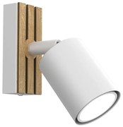 Fali spotlámpa TERRA 1xGU10/8W/230V fehér/tölgy