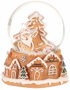 Karácsonyi hóes Perníkový Santa Claus, polirezín,9 cm