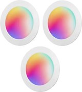 Aigostar-SZETT 3x LED RGBW dimmelhető süllyeszthető lámpatest MESH 15W/230V 2700K-6500K átm.17cm