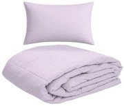 SUMMER nyári steppelt paplan 140x200 cm párnahuzattal 45x75 cm, lila