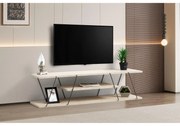 TV szekrény Canaz - Fekete, Travertine