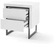 Cooper matt fehér éjjeliszekrény