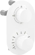 Mexen Kai termosztatikus kád-zuhany csaptelep, 3 kimenetes, fehér - 77602-20