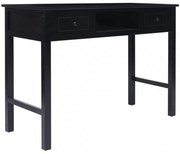 fekete tömör császárfa íróasztal 108 x 45 x 76 cm