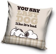 Snoopy Lazy Dog párnahuzat 40x40 cm