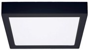 Solight WD175-B- LED Mennyezeti lámpa LED/24W/230V 3000/4000/6000K fekete szögletes