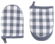 Pamut edényfogó kesztyű szett 2 db-os Gingham – Tiseco Home Studio