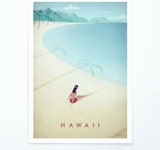 Poszter Hawaii, 30x40 cm - Travelposter