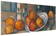 Kép - Paul Cézanne, Still Life with Milk Jug and Fruit, reprodukciók (120x50 cm)