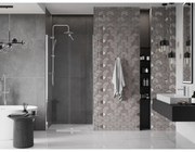 Mexen Velar, nyitható tolóajtó 110x200 cm, 8mm átlátszó üveg, króm profil, 871-110-000-01-01