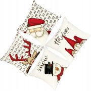 4x Karácsonyi Párnahuzat Karácsonyi párnahuzat 40x40CM